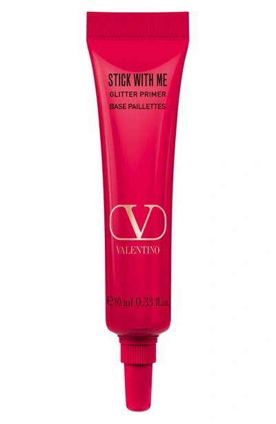 Valentino Stick With Me Glitter Primer 0.3 Oz. In Red