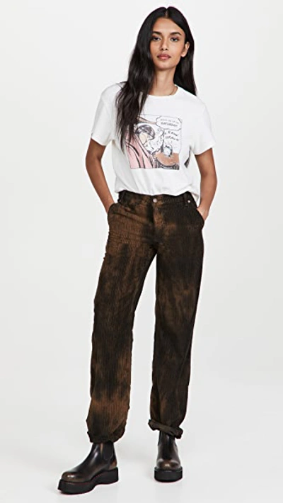 Free People Reese Pitched Straight Leg Corduroy Pants In Chava