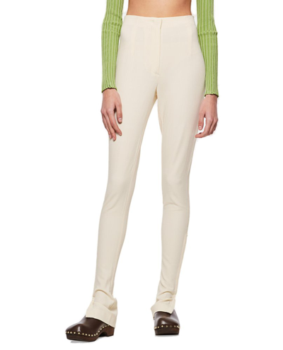 Jacquemus Le Pantalon Obiou High-waisted Trousers In White