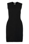 Fendi Karligraphy Body-con Mini Dress In Black