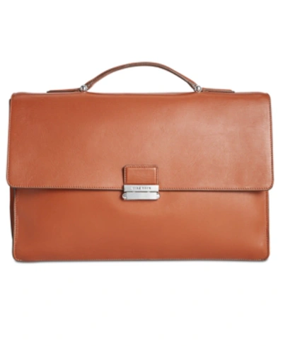 Cole Haan Men's Washington Leather Grand Briefcase In Brown