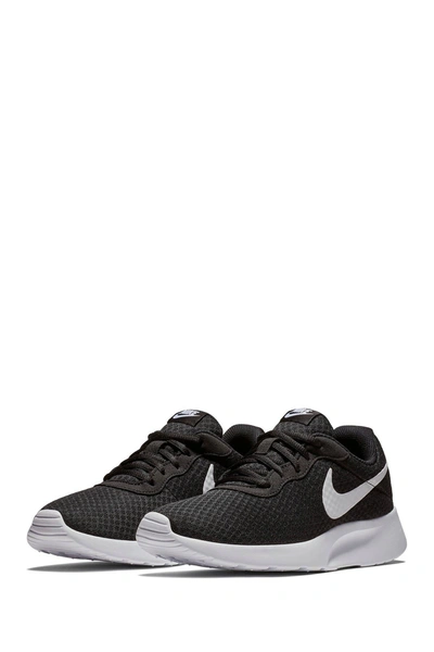 Nike Tanjun Sneaker In 011 Black-white