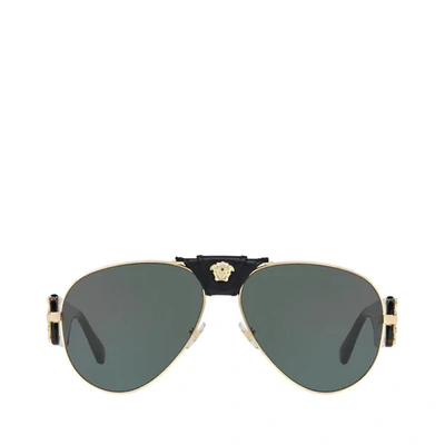 Versace Unisex  Ve2150q Gold Unisex Sunglasses