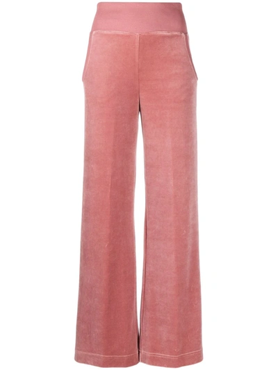 Alberta Ferretti Athleisure Wide-leg Trousers In Pink