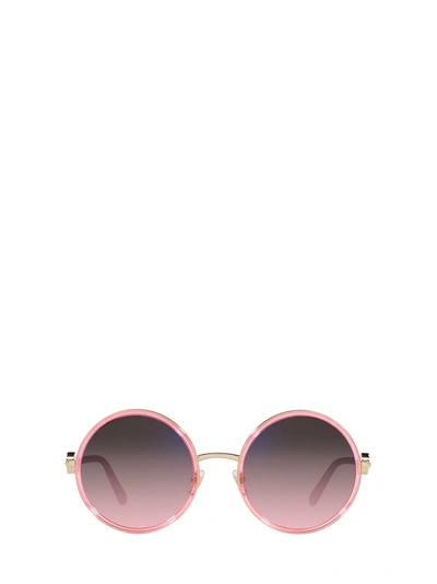 Versace Ve2229 Transparent Pink Sunglasses In .