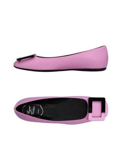 Roger Vivier Ballet Flats In Pink