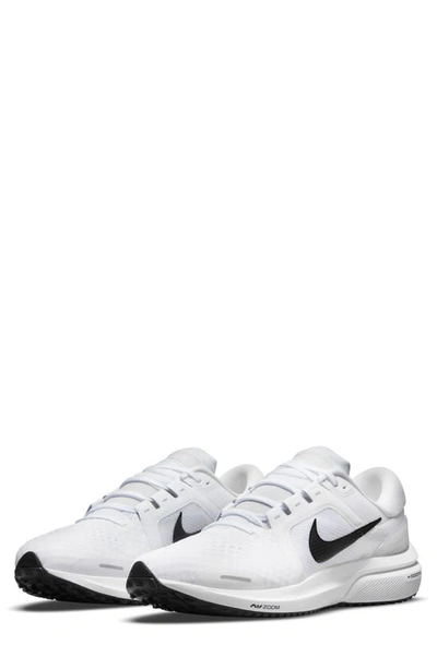 Nike Air Zoom Vomero 16 Road Running Shoe In White/ Black/ Pure Platinum