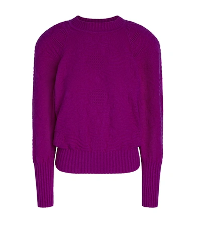 Sara Tamimi Long Sleeve Signature Pattern Knit Sweater