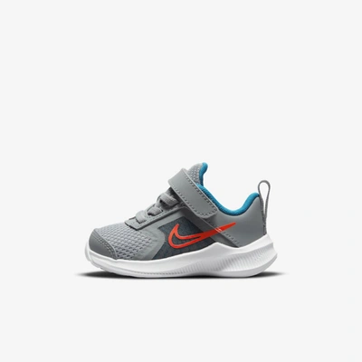Nike Downshifter 11 Baby/toddler Shoes In Particle Grey/orange/imperial Blue