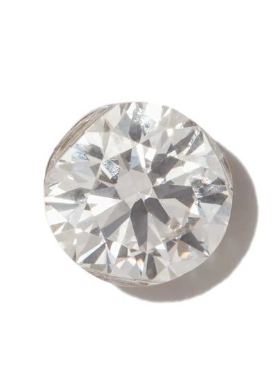 Maria Tash 18kt White Gold Invisible Set Diamond Single Earring