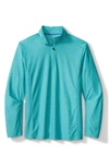 Tommy Bahama Palm Coast Half Zip Pullover In Blue Freeze