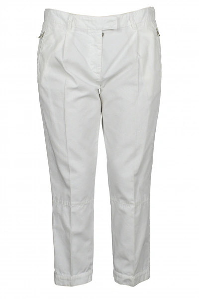 Prada Cropped Pants In White