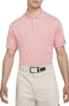 Nike Pinstripe Player Polo In Track Red/ Pure/ Silver