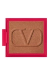 Valentino Go-clutch Refillable Compact Finishing Powder Refill Pan In Unv Bronze