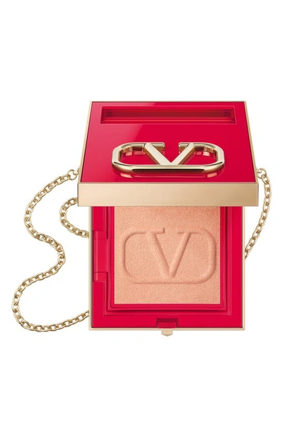 Valentino Go-clutch Refillable Compact Finishing Powder In 02 Light