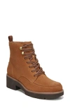 Naturalizer Dara Lug Sole Booties Women's Shoes In Golden Caramel Suede