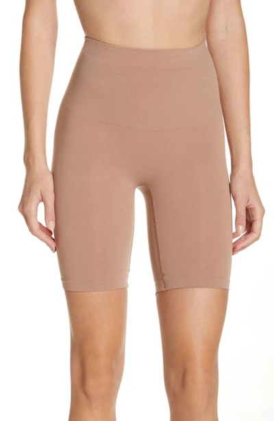 Skims Core Control Mid Thigh Shorts In Sienna