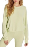 Wildfox Baggy Beach Jumper Pullover In Shadow Lime