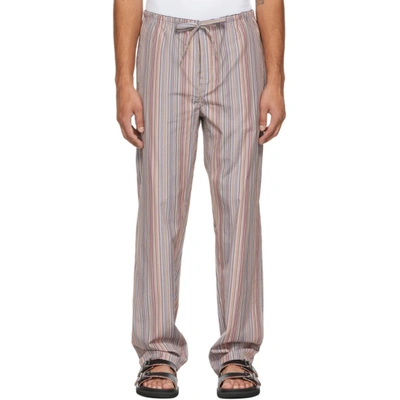 Paul Smith Multicolor Signature Stripe Pyjama Lounge Pants In 92 Multi