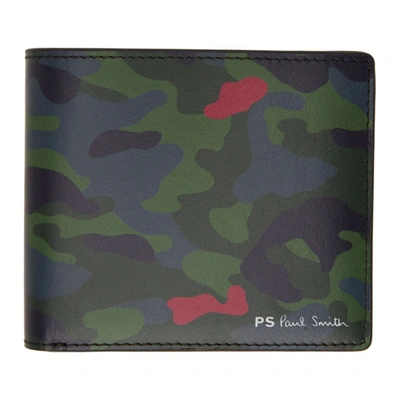Ps By Paul Smith Multicolor Camo Bifold Wallet In Pr Printed