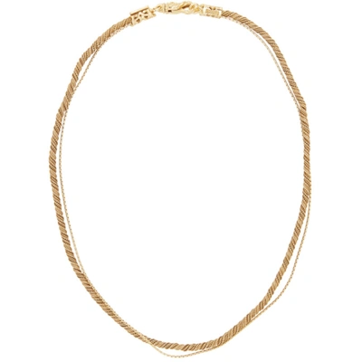Emanuele Bicocchi Ssense Exclusive Gold Rope Necklace