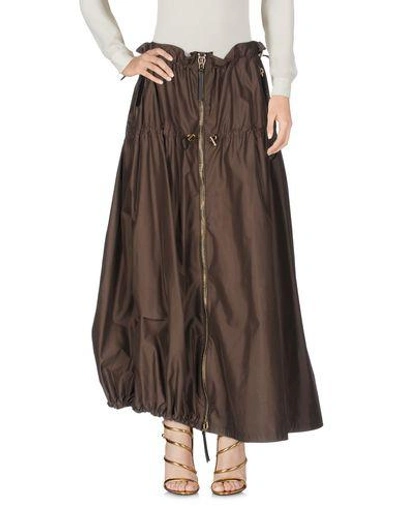 Marni Long Skirt In Brown