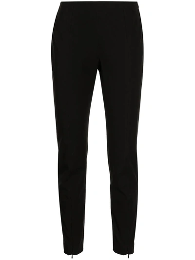 Milly Reagan Stretch Cotton Blend Pants In Black