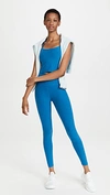 Beyond Yoga At Your Leisure High Waisted Midi Legging In Wayfinder Blue-wave