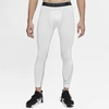 Nike Men's Pro 3/4-length Training Tights In White