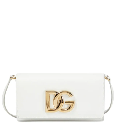 Dolce & Gabbana White 3.5 Clutch Shoulder Bag In 80002 Bianco Ottico