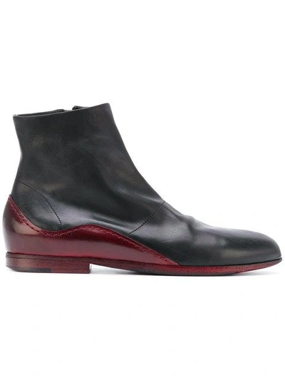 Marsèll Panelled Ankle Boots - Black