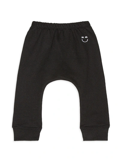 Miles And Milan Baby's & Little Kid's Embroidered Quin Joggers In Black