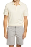 Travismathew The Zinna Slub Piqué Polo In Heather Pale Banana