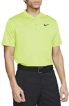 Nike Golf Dri-fit Victory Blade Collar Polo In Light Lemon Twist/ Black