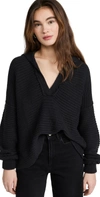 Free People Marlie Pullover In Black