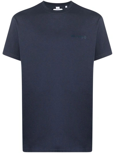 Aspesi Logo-print T-shirt In Blue