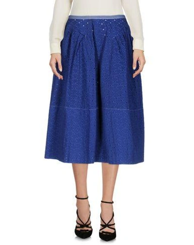 Marni 3/4 Length Skirts In Blue