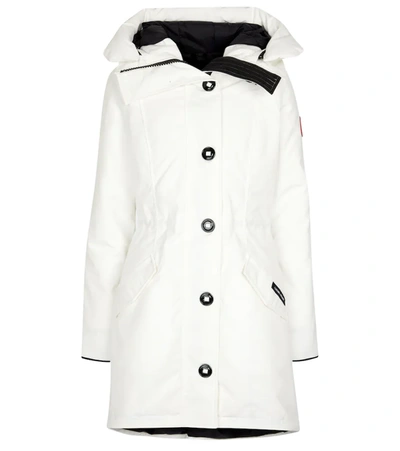 Canada Goose Rossclair Hooded Arctic-tech Parka In White