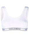 Dolce & Gabbana Logo-band Sports Bra In Black