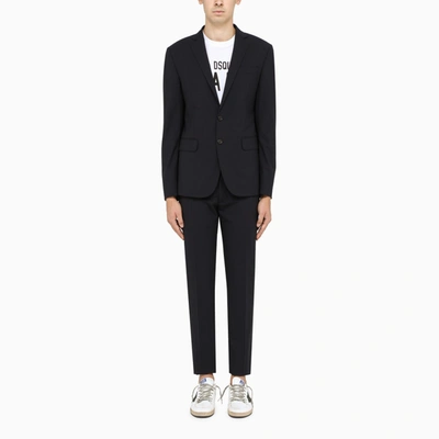 Dsquared2 Navy Single-breasted Suit In Blue