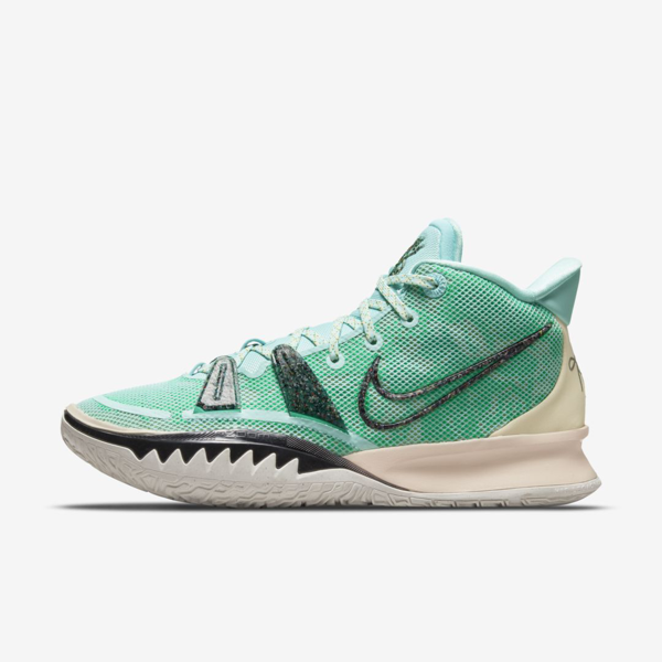 Nike Kyrie 7 Basketball Shoes In Copa,rattan,roma Green,dark Smoke Grey ...