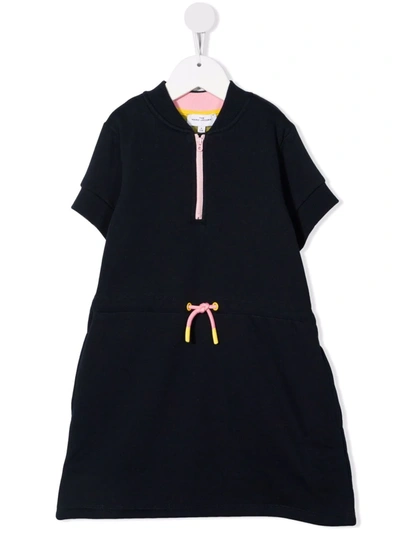 The Marc Jacobs Kids' Logo-patch Jersey T-shirt Dress In Navy