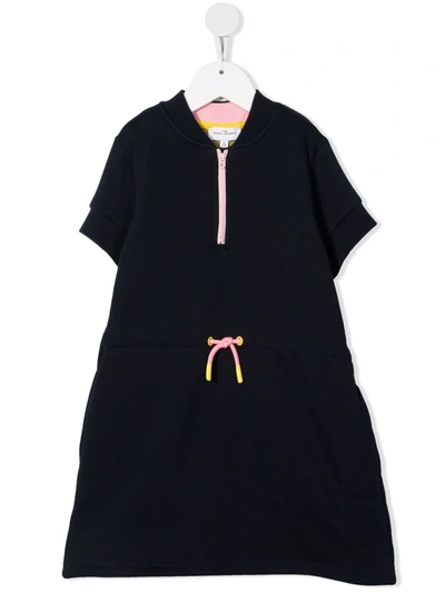 Marc Jacobs Kids' Logo-patch Jersey T-shirt Dress In Navy