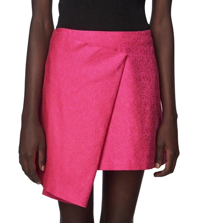 Maiyet Mini Wrap Skirt In Magenta