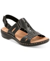 Clarks Collection Women's Leisa Lakelyn Flat Sandals Women's Shoes In Black
