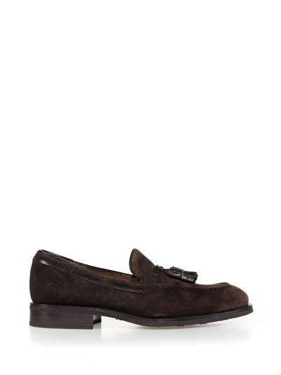 Fratelli Rossetti Dark Brown Calf Leather Tassel Loafer Shoes