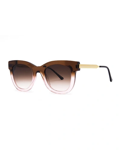 Thierry Lasry Sexxxy Ombre Acetate/metal Sunglasses, Pink/brown