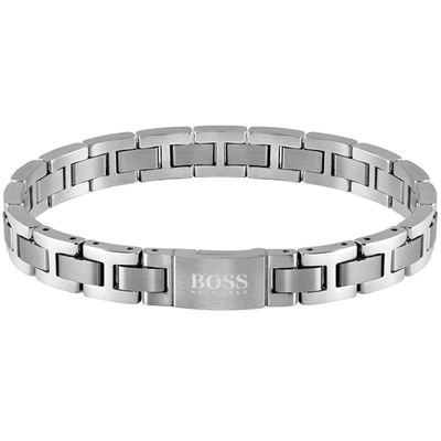 Boss Business Boss Mesh Link Essentials Bracelet Silver