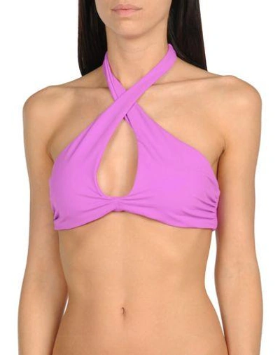 Mara Hoffman Bikini Tops In Light Purple