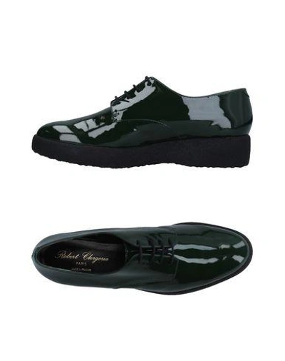 Robert Clergerie Lace-up Shoes In Green